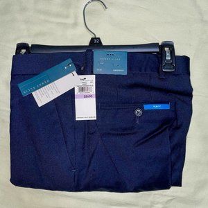 NWT NAVY PERRY ELLIS DRESS PANTS 32 X 30